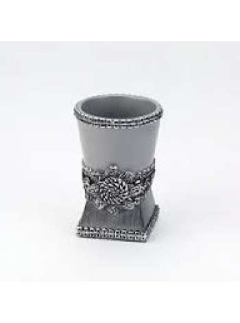 Стакан для зубной пасты Avanti Braided Medallion Silver 11166A-SLV
