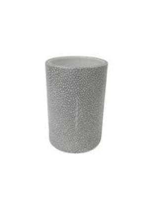 Стакан для зубной пасты, 10 см, фарфор, серый, серия Shagreen, Kassatex