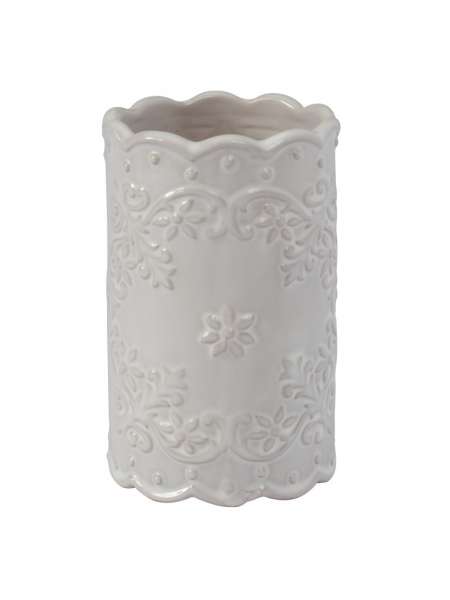 Стакан для зубной пасты Creative Bath Ruffles RUF11WH