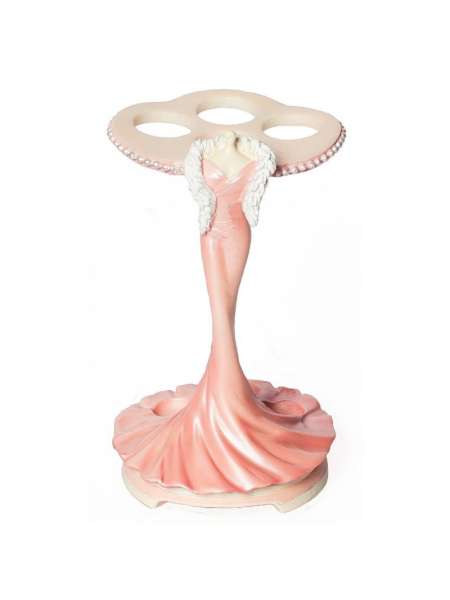 Стакан для зубных щеток, 13 см, полистоун, розовый, серия Dressed to Thrill, Avanti