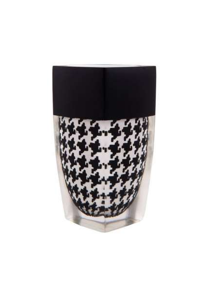 Стакан для зубной пасты Houndstooth, 12.4 см, полистоун, декор, серия Стаканы, Blonder Home