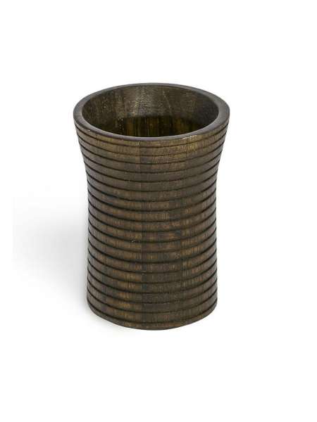 Стакан для зубной пасты, 10.5 см, каучуковое дерево, серия Rubber Wood (Eko), Kassatex
