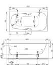 Стальная ванна Bette Form Safe 3710 PLUS, 2GR