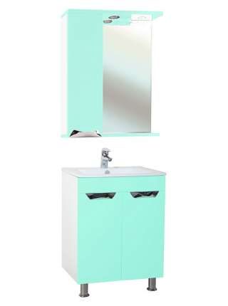 Зеркало-шкаф Bellezza Симона 60 L салатовый