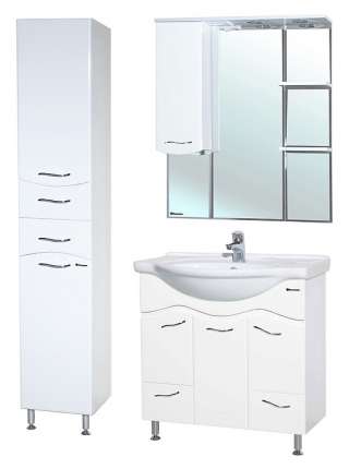 Зеркало-шкаф Bellezza Мари 85 L белый
