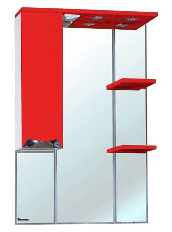 Зеркало-шкаф Bellezza Симона 75 L красный
