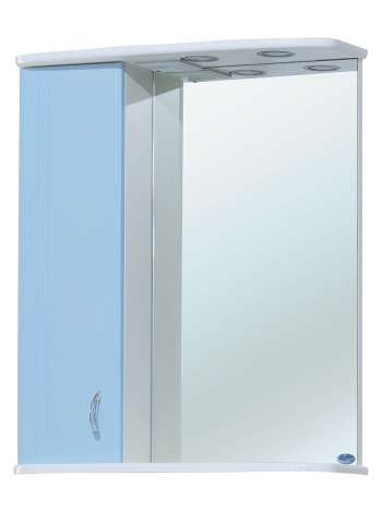Зеркало-шкаф Bellezza Астра 60 L голубой