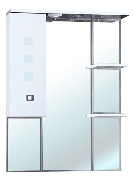 Зеркало-шкаф Bellezza Натали 80 L белый