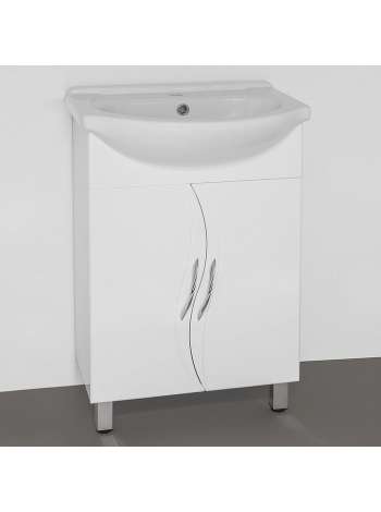 Тумба с раковиной Style Line Амелия 55 белая