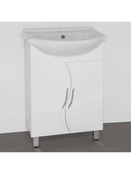 Тумба с раковиной Style Line Амелия 55 белая