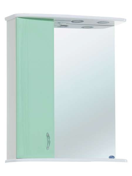 Зеркало-шкаф Bellezza Астра 60 L салатовый
