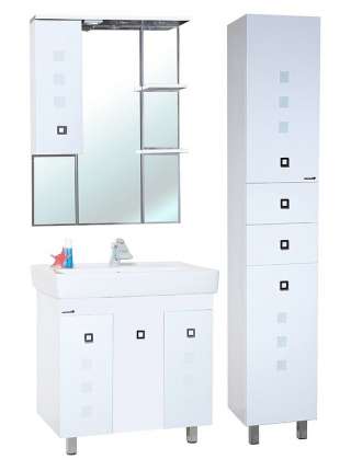 Зеркало-шкаф Bellezza Натали 80 L белый