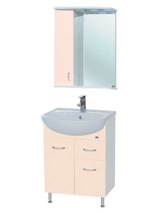 Тумба с раковиной Bellezza Уют 60 1 ящик бежевая