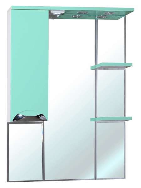 Зеркало-шкаф Bellezza Белла Люкс 75 L салатовый