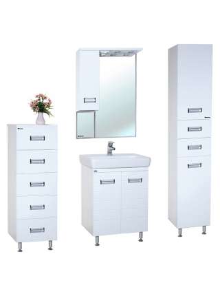 Зеркало-шкаф Bellezza Сиена 60 L белый