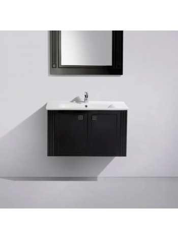 Тумба с раковиной BelBagno Atria 83 nero lucido