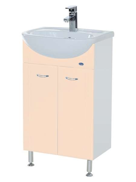 Тумба с раковиной Bellezza Уют 55 бежевая