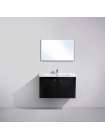 Тумба с раковиной BelBagno Atria 83 nero lucido