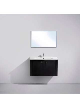 Тумба с раковиной BelBagno Atria 83 nero lucido