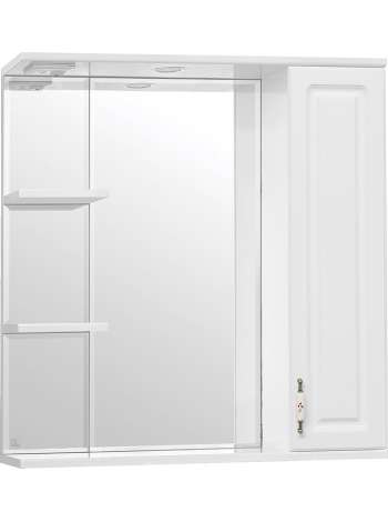 Зеркало-шкаф Style Line Олеандр-2 75/С Люкс, белый