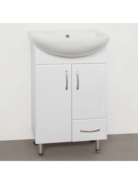Тумба с раковиной Style Line Эко Стандарт №10 50 белая