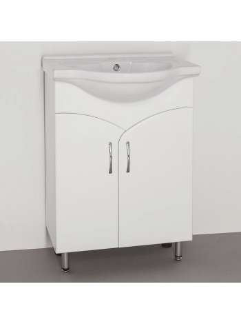 Тумба с раковиной Style Line Эко Стандарт №15 60 белая