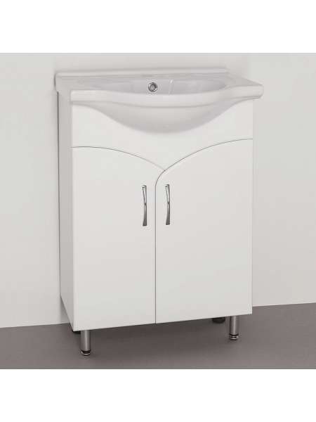 Тумба с раковиной Style Line Эко Стандарт №15 60 белая