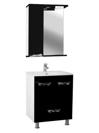 Зеркало-шкаф Bellezza Симона 60 L черный