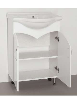 Тумба с раковиной Style Line Эко Стандарт №15 60 белая