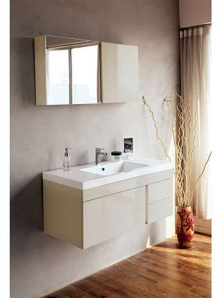 Зеркало-шкаф BelBagno Luce 100 tortora lucido