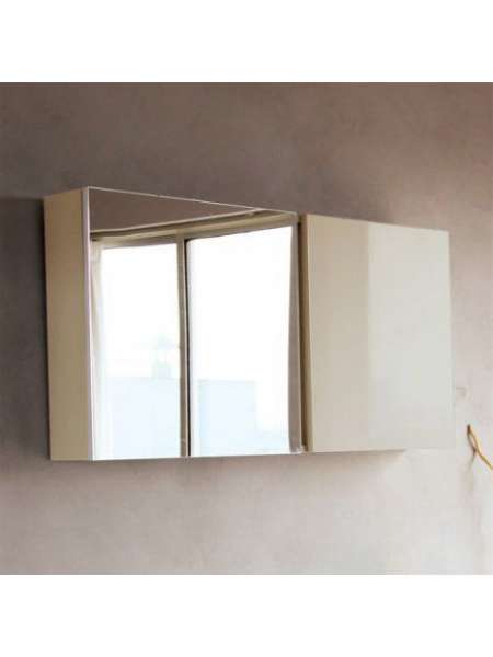 Зеркало-шкаф BelBagno Luce 100 tortora lucido