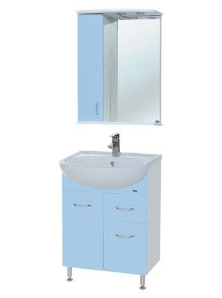 Тумба с раковиной Bellezza Уют 60 1 ящик голубая