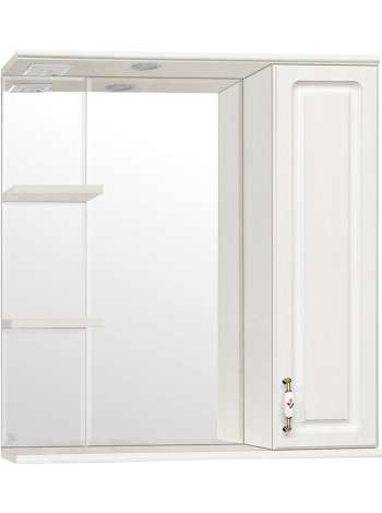 Зеркало-шкаф Style Line Олеандр-2 75/С Люкс, рельеф пастель