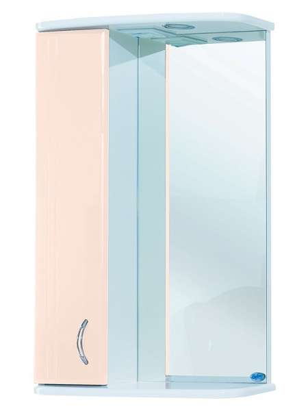 Зеркало-шкаф Bellezza Астра 50 L бежевый