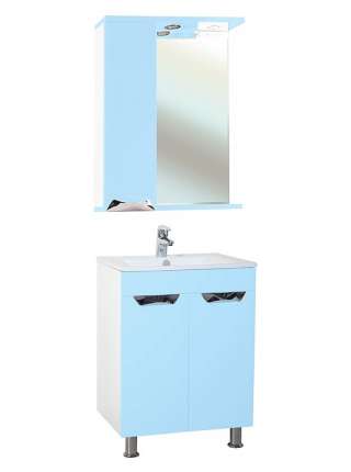 Зеркало-шкаф Bellezza Симона 60 L голубой
