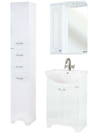 Зеркало-шкаф Bellezza Камелия 55 L белый