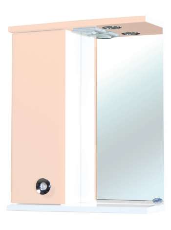 Зеркало-шкаф Bellezza Неаполь 50 L бежевый