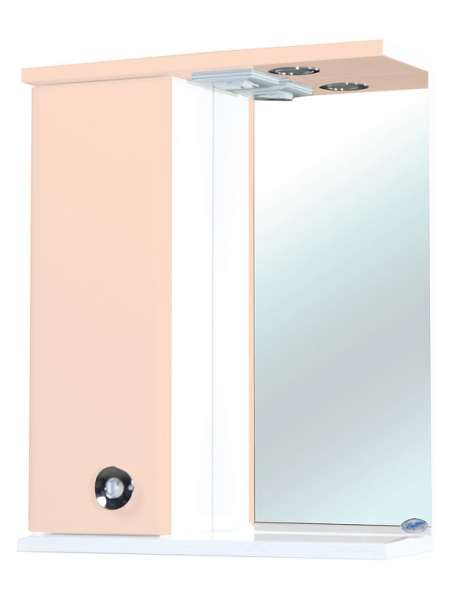 Зеркало-шкаф Bellezza Неаполь 50 L бежевый