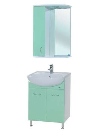 Зеркало-шкаф Bellezza Астра 55 L салатовый
