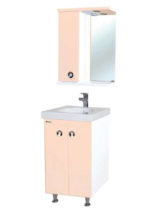 Зеркало-шкаф Bellezza Неаполь 50 L бежевый