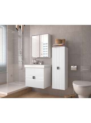 Зеркало-шкаф Style Line Амарант 60 белый