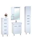 Зеркало-шкаф Bellezza Сиена 70 L белый