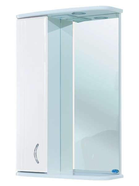 Зеркало-шкаф Bellezza Астра 55 L белый