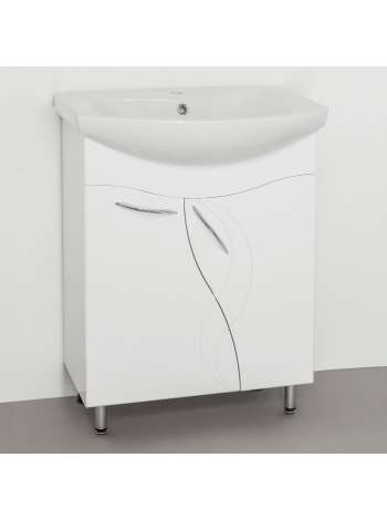 Тумба с раковиной Style Line Амелия 65 белая