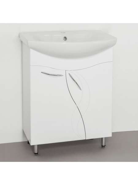 Тумба с раковиной Style Line Амелия 65 белая