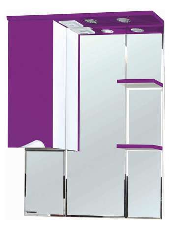 Зеркало-шкаф Bellezza Эйфория 80 L фиолетовый