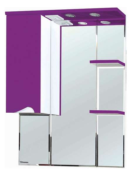 Зеркало-шкаф Bellezza Эйфория 80 L фиолетовый