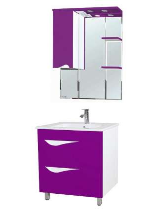 Зеркало-шкаф Bellezza Эйфория 80 L фиолетовый