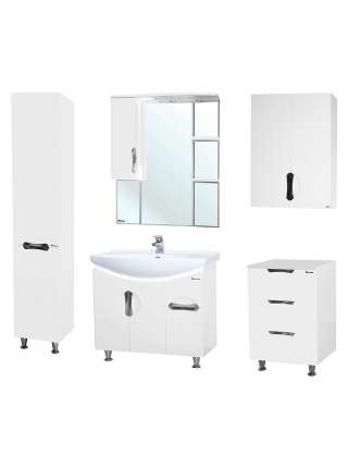 Зеркало-шкаф Bellezza Лагуна 75 L белый
