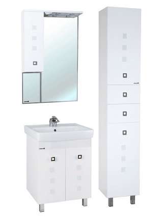 Зеркало-шкаф Bellezza Натали 60 L белый